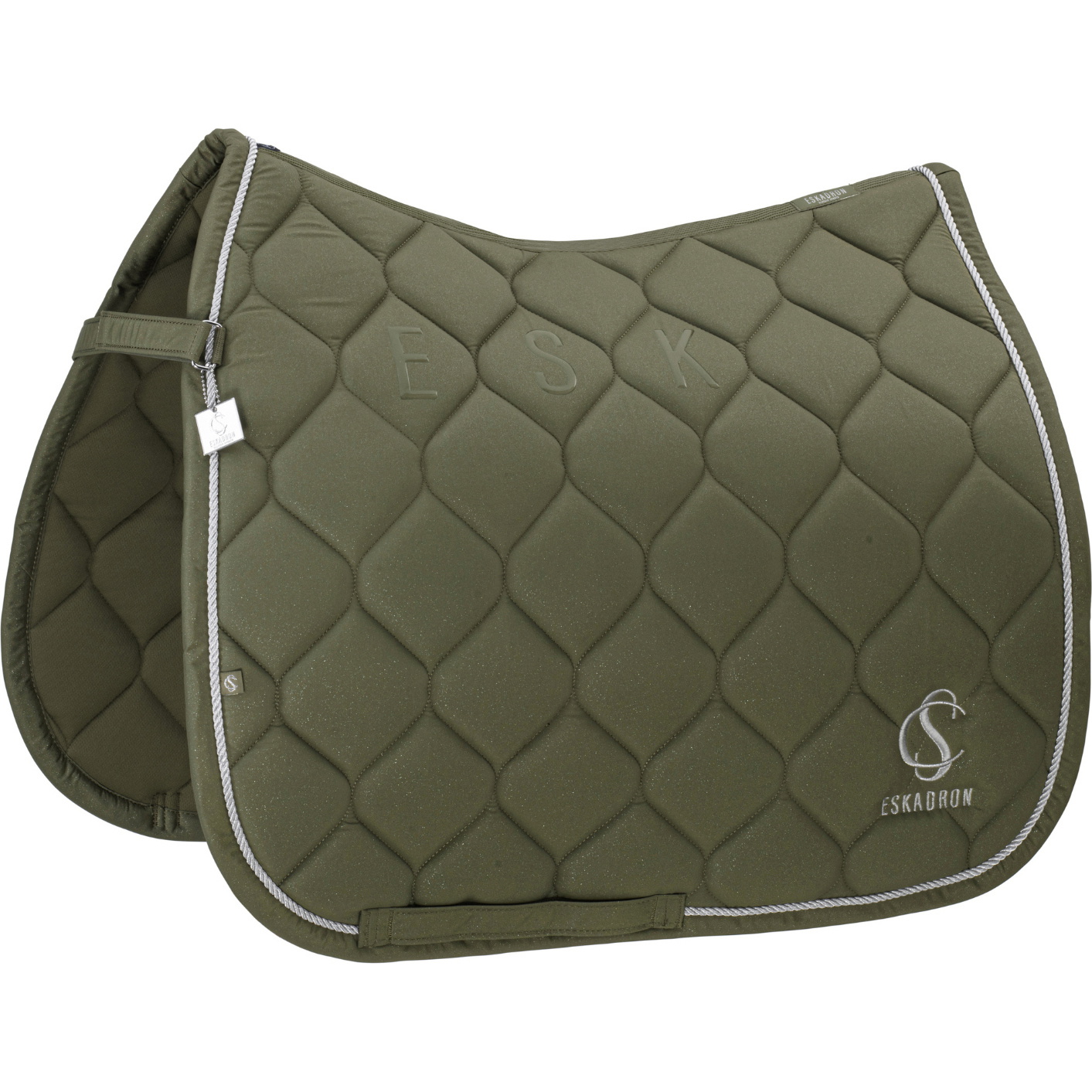 2025 Eskadron Sparkle Saddle Cloth 214875 534 - Dusty Olive